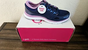 Ryka Element Damen-Laufschuhe blau/flieder mit Memory Foam. Gr.8,5 M (US) Neu mit Karton - Bild 1 von 6