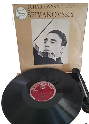 TCHAIKOVSKY - VIOLIN CONCERTO IN D MAJOR  OP 35 TOSSY SPIVAKOVSKY VINYL MONO LP - Image 1 of 2