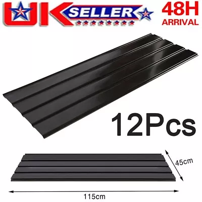 12x Steel Roofing Sheets Roof Galvanised Corrugated Panels Shed Kennels Garage + • 88.99£