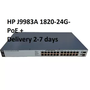 HP J9983A 1820-24G-PoE+ (185W) HPE 24 Port Gigabit Network Switch - Picture 1 of 1