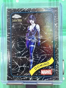 2025 Topps Chrome Marvel Domino Spider Web rifrattore /399 - Foto 1 di 2