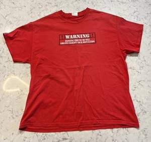 Vintage Herren Tennessee River Red Graphic Tshirt Gr. XL - Warnung - Bild 1 von 4