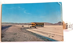Bonneville Salt Flats World Fastest Speedway Highway 40-50 Utah! postcard 849 - Picture 1 of 5