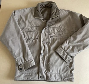 Vintage Marlboro Classics Brown Jacket Mens M Flap Pockets Zip Up - Bild 1 von 3