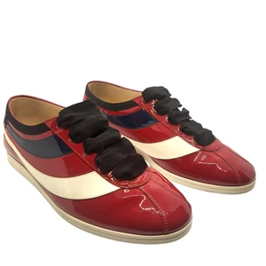 Gucci Hombre Falacer Hebron Web Charol. Multi rojo talla 6 EE. UU. - Imagen 1 de 15