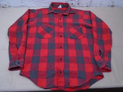 Camisa Big Mac Vintage Adulto Mediana Alta Roja Negra Búfalo Franela Escocesa EE. UU. AÑOS 70 Foto 1 de 4