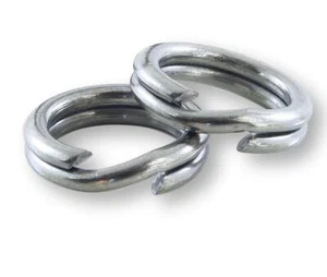 SIZE #6 Heavy Duty Stainless Steel Split Rings 100 Count Pack MADE IN USA HD - Picture 1 of 4