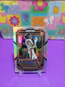 2023 Panini Prizm Draft Picks Dontayvion Wicks RC Silver Prizm #149 - Picture 1 of 2