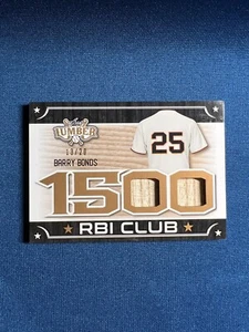 2021 Leaf Lumber 1500 RBI Club RBI-05 Barry Bonds USED BAT DUAL RELIC SF GIANTS! - Picture 1 of 2
