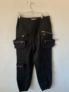 Women’s black cargo pants - Picture 1 of 3