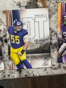 2024 TOPPS SIGNATURE NFL CLASS BRONZE RC CARD LA RAMS BRADEN FISKE #142 - Picture 1 of 1