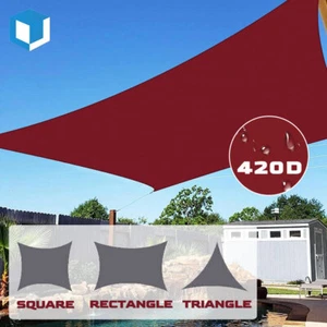 Outdoor Shade Sail Anti-UV Patio Awning Waterproof Sun Canopy Shelter for Garden - Picture 1 of 11