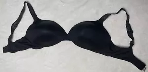 Victoria Secret Lightly Lined Demi T-Shirt Bra 38DD Black - Picture 1 of 7