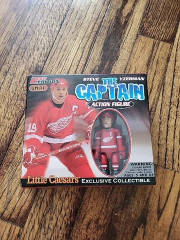 Little Caesars Steve Yzerman The Captain Action Figure Detroit Red Wings Hockey Cover