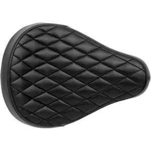 BILTWELL - SELLE SOLO MIDLINE DIAMOND - VINYLE NOIR - UNIVERSEL - Picture 1 of 4