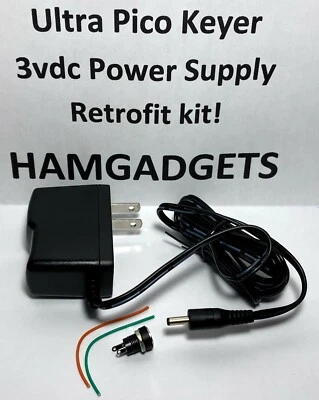Ultra Pico Keyer CW Morse Code ULTRA-PK 3VDC POWER SUPPLY RETROFIT KIT for UPK - Image 1 of 4