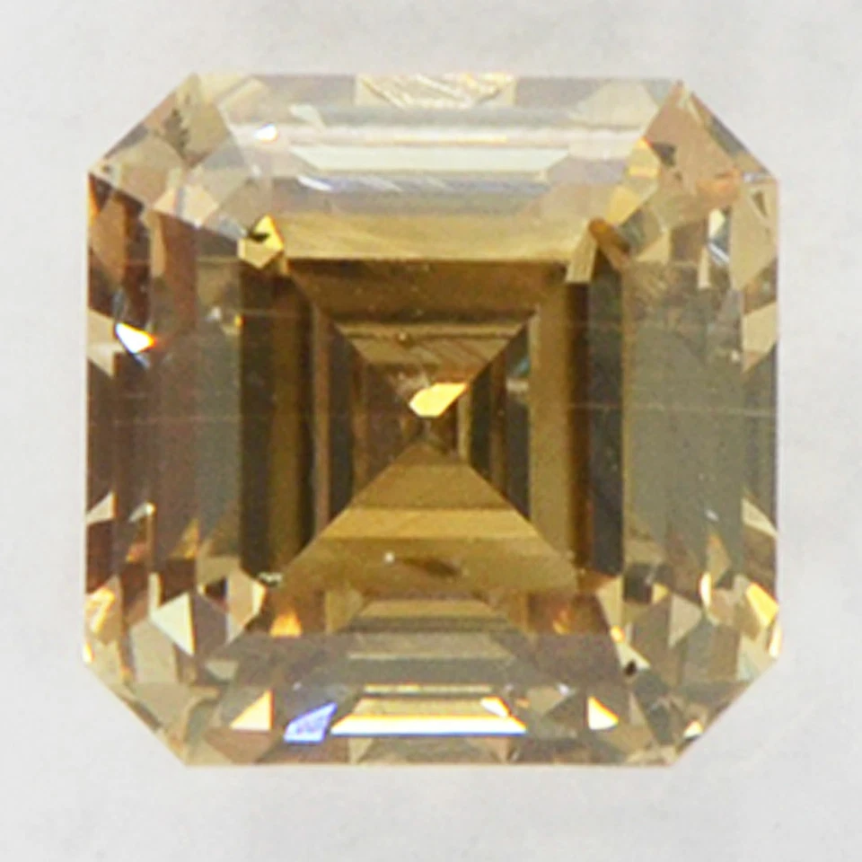 Emerald Shape Diamond Fancy Brown Color Loose 1.01 Carat VS2 IGI Certificate - Image 1 of 4