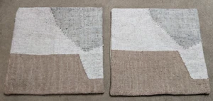 NEW~Creative Co-op, Inc. 20" X 20" Wool Blend Classic Pillow Cover Set of 2 - Picture 1 of 8