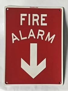 Fire Alarm Safety Sign, 225x300mm, Polypropylene. NEW, Free Post! - Picture 1 of 3
