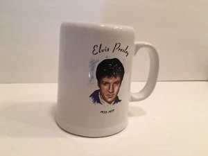 Taza/taza de porcelana blanca de café/té Elvis Presley - Imagen 1 de 4