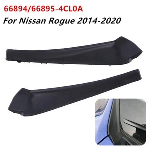 Extension Trim ABS Black For Nissan Rogue 2014-2020 Wiper Side Cowl Extension - Picture 1 of 12