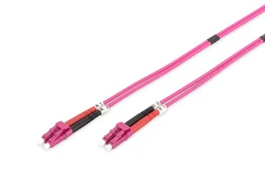 DIGITUS DK-2533-01-4 – Fibre Optic Cable OM4 – 1 m – LC to LC – Duplex Fibre Opt - Photo 1/5