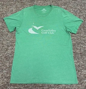 Peter Millar Caves Valley Golf Club T Shirt Mens Medium Green - Picture 1 of 8