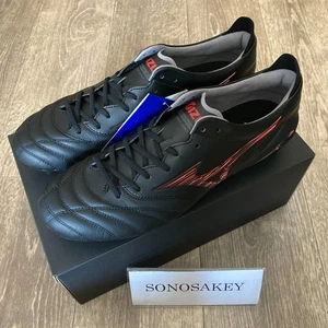 MIZUNO MORELIA NEO IV JAPAN P1GA2530 00 Black × Ruby Red New in Box from Japan - Picture 1 of 12