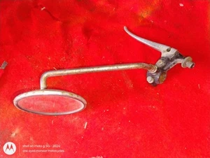 1976 Yamaha DT 125 Left Side Clutch Lever And Mirror. Seized Bent Rusty - Picture 1 of 3