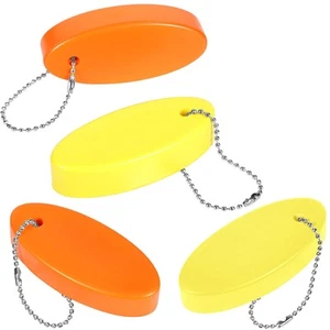4Pack Floating Keychains Oval Float Key Rings for Boating Fishing Sailing - Picture 1 of 6