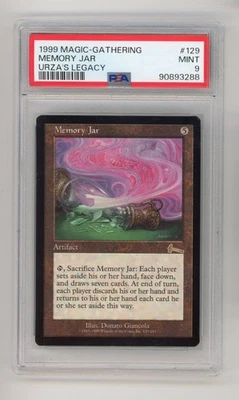 PSA 9 1999 Magic The Gathering MEMORY JAR #129 URZA'S LEGACY  Mint  Pop 19 - Image 1 of 3