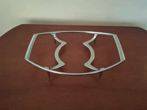 Vintage Pyrex Fire King Etc Casserole Dish Stand Silver - Picture 1 of 6