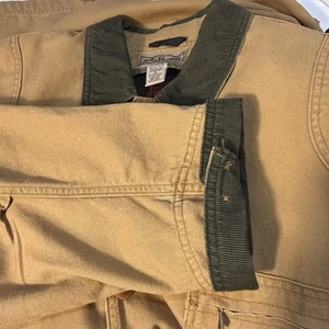 LL Bean Original Barn Jacket XL Plaid Wool Lined Canvas Chore Heavy Field Coat - Picture 1 of 11