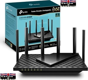 TP-Link Archer AXE75 AXE5400Mbps WiFi 6E Tri-Band Router WiFi Booster (E503) - Picture 1 of 14