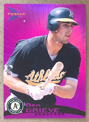 1999 Pacific призма - голографический фиолетовый - Бен Грив - #105 - легкая атлетика - NrMt - Изображение 1 из 4