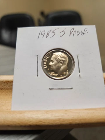 1985-S Proof Roosevelt Dime San Francisco Actual Coin Pictured Cover
