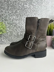 UGG Women's Wilde Waterproof Leather Boots UK Size 4.5 - Picture 1 of 23