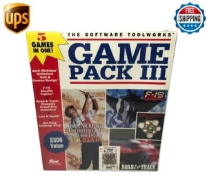 Computer Game Software ** Game Pack III- 5 games ** The Software Toolworks 1990 - Picture 1 of 6