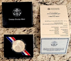 2004 Thomas Edison 125th Anniv. Commemorative Silver Dollar $1 BU/UNC OGP/COA - Picture 1 of 2