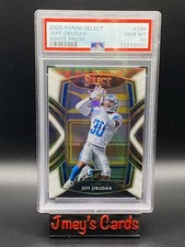 2022 Jeff Okudah Rookie Card RC Lion Select White Prizm GEM MT 10 Club Level /35