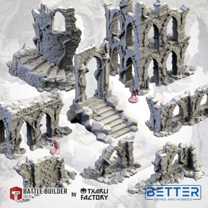 Abandoned City Ruins, Fantasy, Sci-Fi Grimdark, wargames terrain. RPG, D&D - Picture 1 of 30