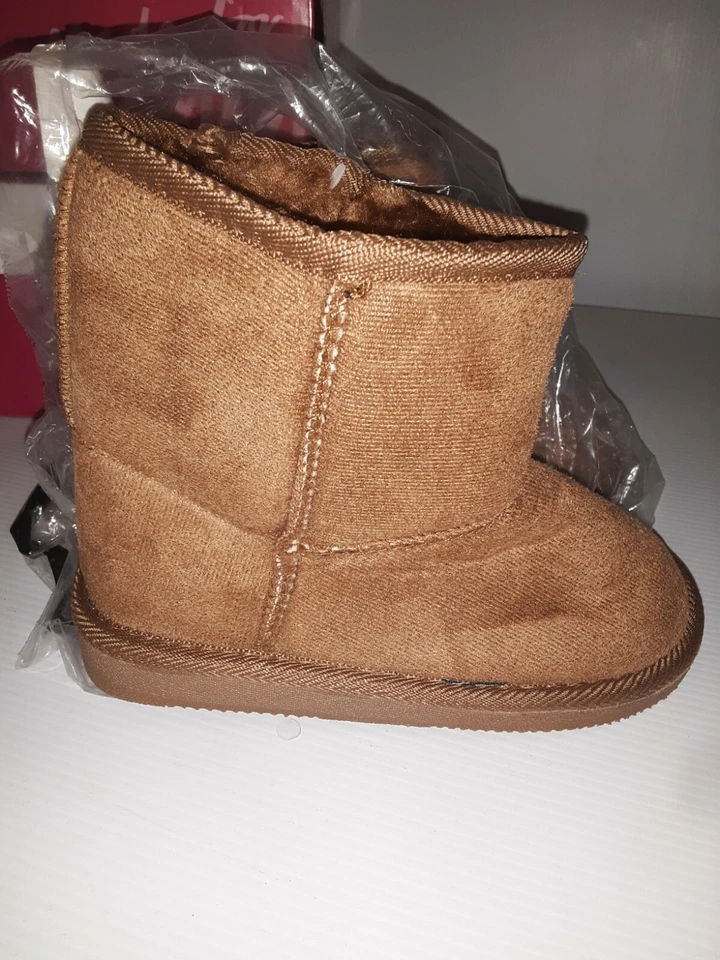 Acogedoras botas Chelsea de piel sintética para niñas pequeñas, grises, talla 13, bolso nuevo375 Foto 1 de 1