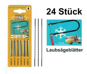 24 Stück Laubsägeblätter Set Holz & Metall für Laubsäge Kinder Sägeblatt - Bild 1 von 1