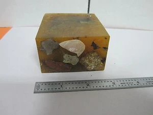 BLOCK ROCK PROBE MIKROSKOP OBJEKTTRÄGER OPTIK #K9-12 - Bild 1 von 9