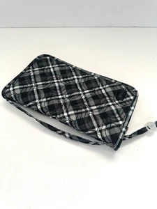 Lug SLEEPER Make Up Brush Holder PLAID GRAY black Cosmetic Brush Organizer - Picture 1 of 5