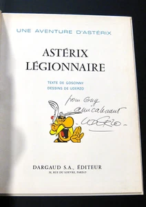 Uderzo signature in Astérix légionnaire EO  Ed. Dargaud  1967 TBE - Imagen 1 de 4
