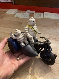 Michelin Tire Man Motorcycle  Collector Cast Iron Patina GIFT - Picture 1 of 24