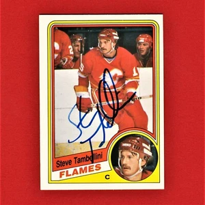 Autographed Steve Tambellini 1984 O-Pee-Chee Card 237 A4 - Bild 1 von 2
