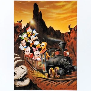 Vintage Tokyo Disneyland Postkarte Disney Japan Big Thunder Mountain Railroad - Bild 1 von 2