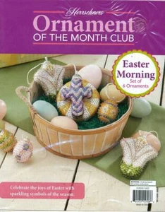 NEW HERRSCHNERS ORNAMENT OF THE MONTH CLUB EASTER MORNING SET OF 6 - Picture 1 of 1